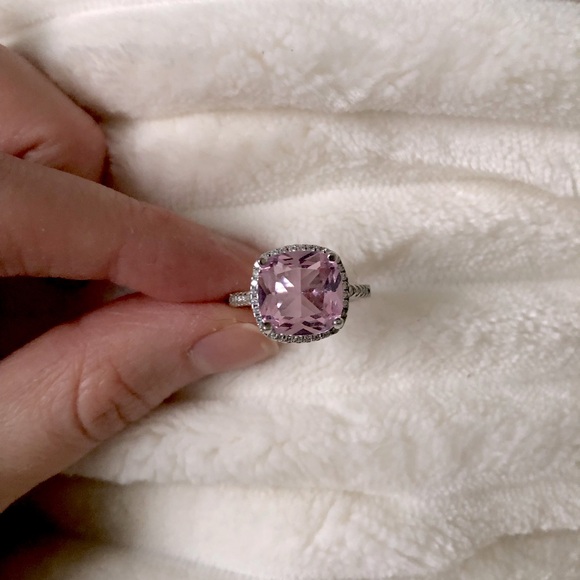 charmed aroma Jewelry - Charmed Aroma | Rose Quartz Silver Ring, size 5